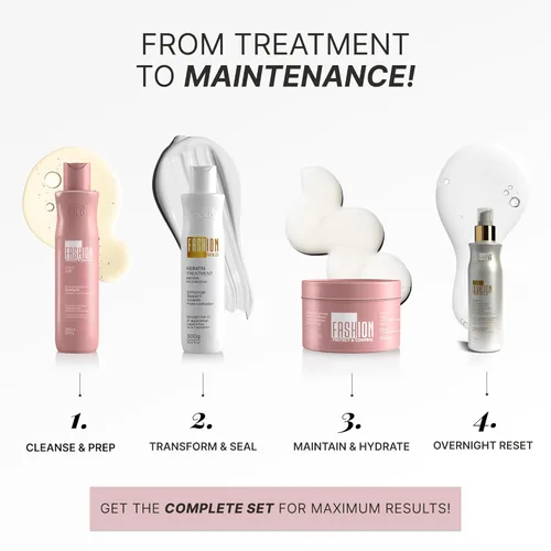 Vista 7 de FASHION GOLD, Tratamiento capilar de queratina, queratina + champú + kit de mascarilla capilar, queratina para alisar el pelo, SIN FORMOL, Relajante