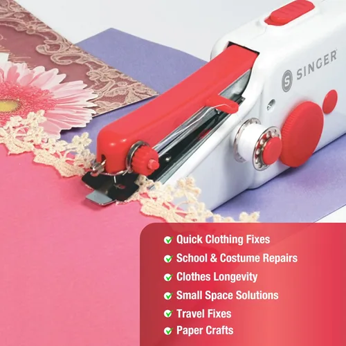 Vista 4 de Máquina de Coser Portátil SINGER Stitch Sew Quick - Máquina de Hilo Único para Reparaciones Rápidas