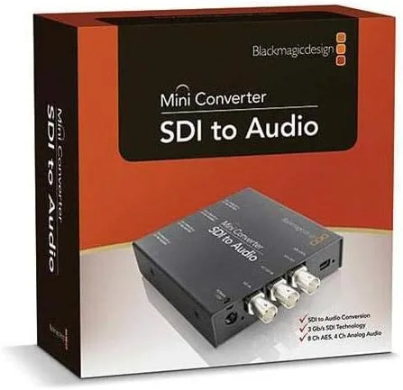 Vista 6 de Blackmagic Design Convertidor Mini de Audio a SDI CONVMCSAUD
