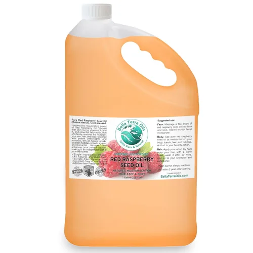 Vista 11 de Bella Terra Oils - Aceite de semilla de frambuesa negra de 8 onzas - Elixir natural mejorado con ácido elágico y vitamina A, secreto cosmético