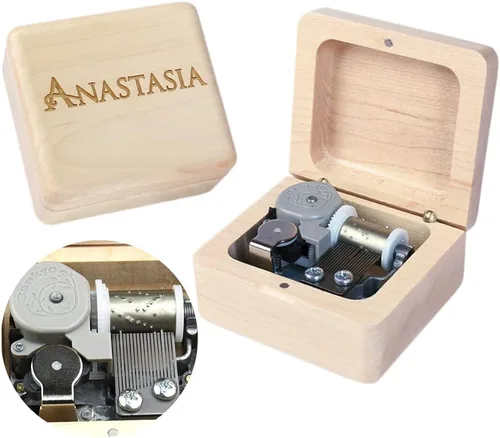 Sinzyo Caja de Música Anastasia - Érase una vez en diciembre Caja de música vintage Regalo para cumpleaños, día de San Valentín, Navidad (Caja de