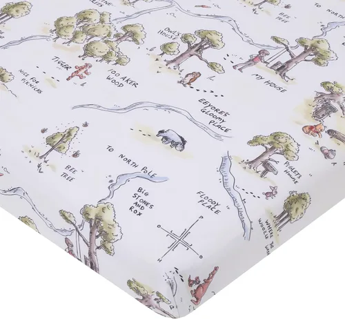 Vista 8 de Disney 101 Dalmatians - Sábana bajera para cuna de bebé, color gris, negro, blanco y azul, súper suave