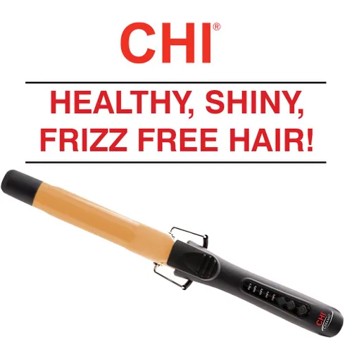 Vista 3 de CHI Rizador de turmalina de cerámica de 1 pulgada, negro