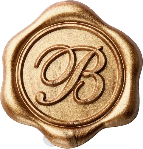 Vista 10 de Yoption Calcomanías para sello de cera con inicial H, paquete de 100 calcomanías autoadhesivas de oro antiguo para bodas, fiestas, cumpleaños