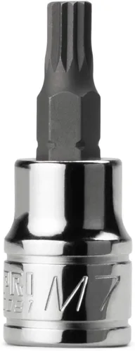 Vista 21 de Capri Tools 30056 XZN 18mm Juego de Llave de Vaso Cuadrada Triple con Protección contra Manipulaciones, Unidad de 1/2 Pulgada