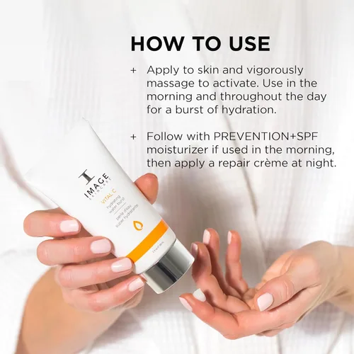 Vista 6 de IMAGE Skincare, VITAL C Hydrating Water Burst, gel peptídico de hidratación profunda para refrescar la piel, 2 onzas líquidas