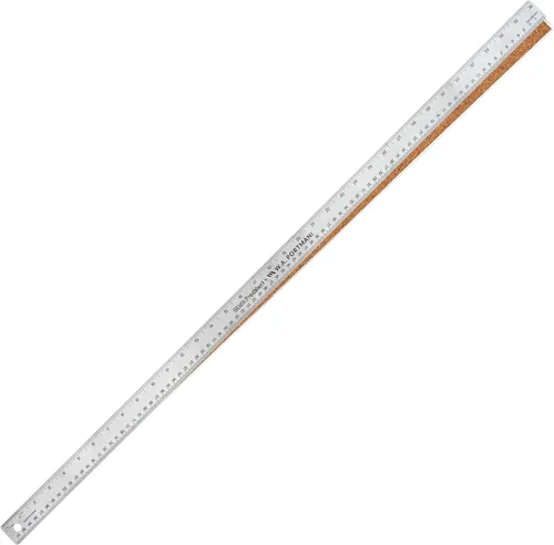 Vista 16 de Breman Precision Regla de metal con parte trasera de corcho de 12 pulgadas, borde recto, paquete de 2 unidades de 12 pulgadas, regla de metal