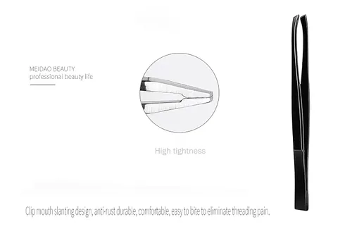 Vista 5 de Set de aseo de cejas Kit de recorte de cejas, herramientas para cejas, tijeras de cejas cepillo de recorte (11 piezas)