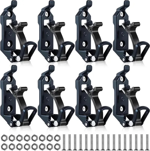 Vista 9 de 2 soportes de pala para camión, soportes de pala de metal para portaequipajes de techo, kit de montaje de hacha de liberación rápida para barcos