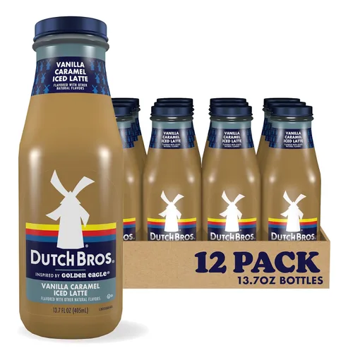 Vista 11 de Dutch Bros Caramel Mocha Iced Latte inspirado en Caramelizer, botellas de 12-13.7 onzas líquidas