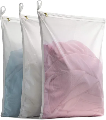 TENRAI Delicates - Bolsas de lavandería de malla fina para ropa interior, lencería, brasier, pantimedias, calcetines, uso de cremallera YKK, tiene