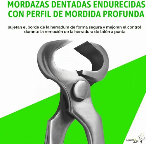 Vista 2 de Extractor de zapatos de caballo de 14 pulgadas, herramienta de herrador de acero de vanadio de alta calidad con acabado opaco, diseño resistente