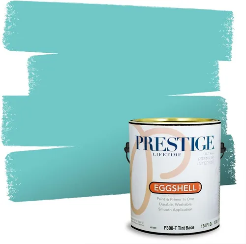 Vista 152 de PRESTIGE Pintura interior e imprimación en uno, salpicaduras acuosas, cáscara de huevo, 1 galón