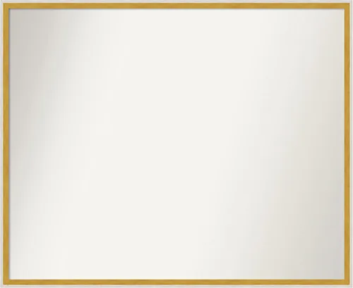 Vista 123 de Amanti Art Espejo de baño blanco para sobre el fregadero, 22 x 45 pulgadas, espejo de tocador rectangular blanco Lucie, marco de madera moderno