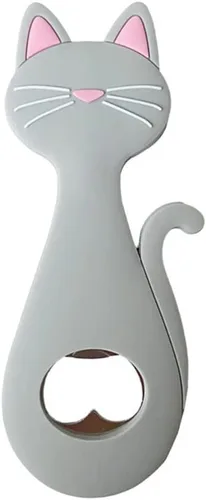 Vista 10 de Abrebotellas con forma de gato animal, abridores de botellas de cerveza con imán de refrigerador, abrebotellas de regalo de suministros de cocina