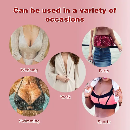 Vista 7 de BEWTEIM Cinta de levantamiento de senos, cinta de levantamiento de senos para pechos grandes, cinta negra para levantamiento de senos, cinta