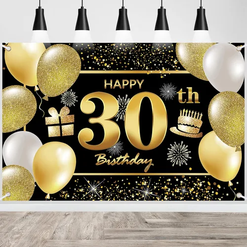 Vista 58 de Cartel de 1er feliz cumpleaños - Decoraciones para fiesta de cumpleaños de hombres