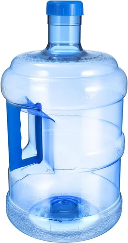 Vista 8 de Toddmomy Jarra de agua de 5 litros con tapa de plástico, botella de agua mineral reutilizable, contenedor de agua para camping, jarra de plástico