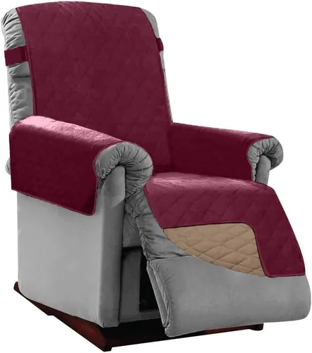 Vista 71 de Sofa Shield - Funda para sillón reclinable con correa patentada, protector de cojín, funda reversible diseñada en EE. UU. resistente a manchas