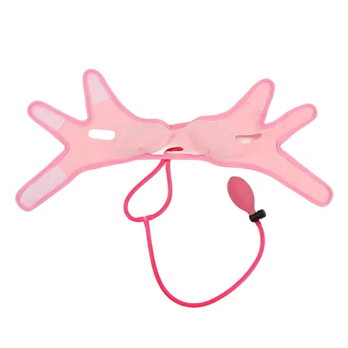 Correa de adelgazamiento facial reutilizable, elevador facial inflable, cinturón de elevación facial en V, vendaje de estiramiento facial y apriete