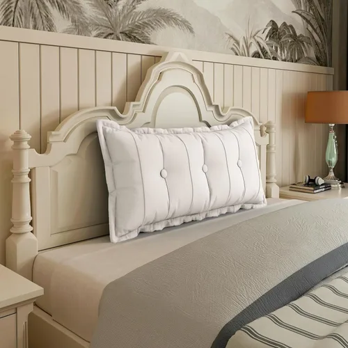Johnear Almohada de lectura grande para cabecero, almohadas para sentarse en la cama, cojín para adultos, cojín para respaldo, almohada de apoyo
