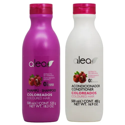 Alea Coloreados Cabello Cabello Extracto de Granada Champú + Acondicionador "Set"