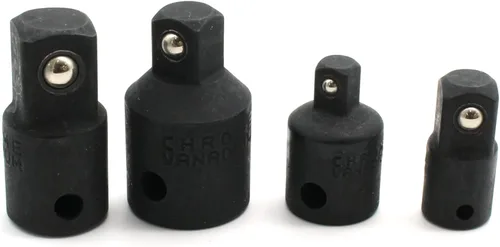 Vista 2 de TMAX Juego de adaptador y reductor de enchufe de impacto, Cr-v 4 piezas, juegos de adaptadores de enchufes de impacto, adaptador de enchufe de 1/2 a