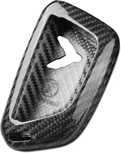 Vista 11 de Funda para llavero T-carbon Compatible con Corvette C8, Funda para llavero de fibra de carbono real Compatible con Corvette C8 2020 2021 2022 2023
