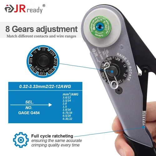 Vista 5 de JRready DW5011 Deutsch Kit de conectores - Conectores DT 2 3 4 6 pines, tamaño 16# contactos sólidos 16-20 AWG, herramienta de engarce Deutsch +