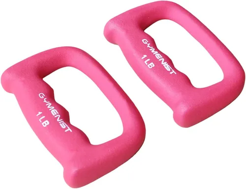 GYMENIST Juego de 2 mancuernas de neopreno en forma de mano para ejercicio, correr, caminar, cardio, par