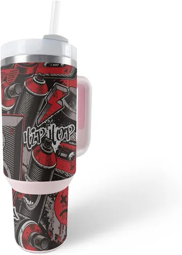 Vista 5 de MightySkins Skin - Vaso de vinilo compatible con Stanley The Quencher H2.0 FlowState de 40 onzas, joya morada, protectora, duradera y única, fácil