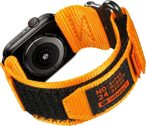 Vista 9 de Hemsut Compatible con Correa de Apple Watch, Correa Deportiva de Nylon Super Resistente con Diseño de Bucle Tejido para iWatch