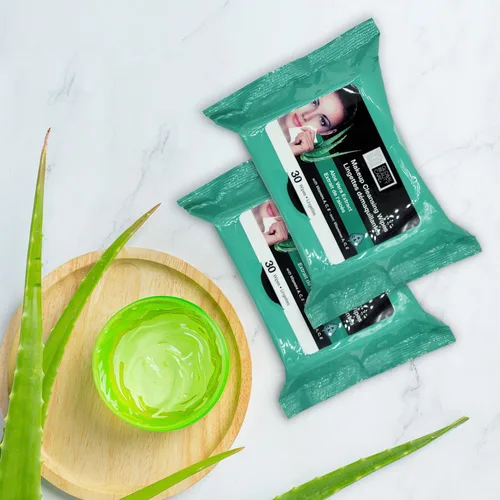 Vista 6 de Global Beauty Care Toallitas desmaquillantes (120 unidades (paquete de 4), aloe vera)