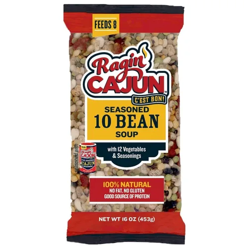 Vista 12 de Frijoles negros sazonados 16 oz Ragin Cajun (paquete de 1)