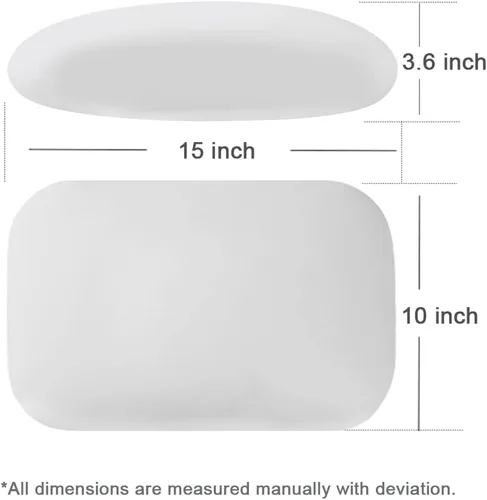 Vista 9 de Carwales Almohada de Apoyo Lumbar Beige para Asiento de Conducción de Coche, Soporte de Espalda Baja de Látex Suave, Relajación, Accesorios