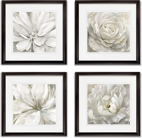 Vista 147 de Wexford Home Colección de primavera de jardín de campo francés, colección de primavera, juego de 4 paneles para decoración de pared de oficina