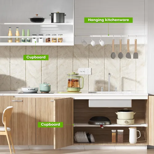 Vista 6 de Varillas de tensión para ventanas de 28 a 48 pulgadas, sin perforación, barra de tensión blanca, barra de resorte, barra de cortina ajustable