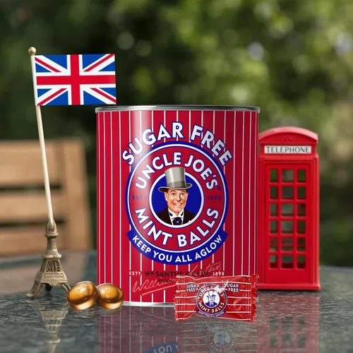 Vista 6 de Uncle Joe's Latas de bolas de menta 4.23 oz (paquete de 3)