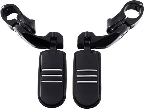 Vista 35 de XFMT - Estribos de color negro mate para motocicleta, 1.25 pulgadas, incluye kit de montaje
