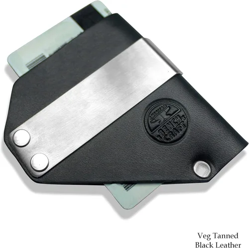Vista 2 de American Bench Craft - Monedero con clip para dinero de piel para tarjetas de crédito