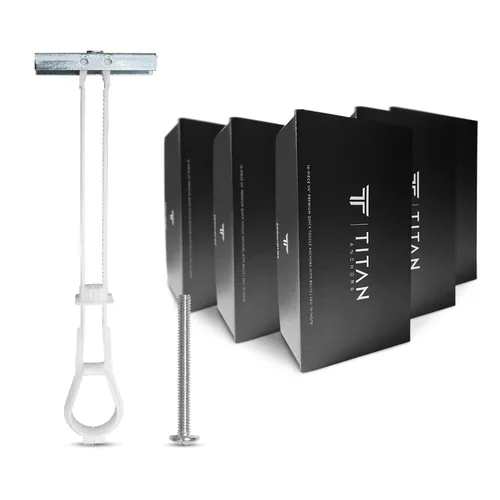 Vista 8 de Paquete de 20 anclajes de palanca rápida resistentes de 1/4 pulgadas con 20 tornillos para paneles de yeso, pernos de metal y bloque de hormigón