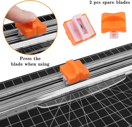 Vista 3 de Famomatk 23 herramientas de deshierbe para vinilo, juego de herramientas de deshierbe para manualidades con cortador de papel de 12 pulgadas