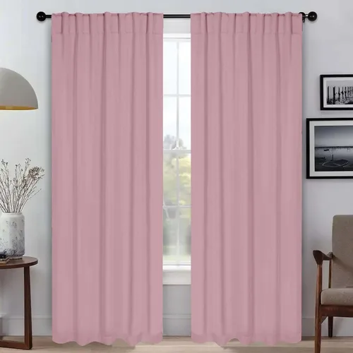 Vista 31 de BLUENILEMILLS Blackout Curtains, Room Darkening, Bedroom, Drapes, Kitchen, Living Room Window Accents, Sun Blocking, Thermal, 2 Pack, Solid Blackout