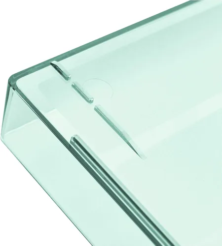 Vista 9 de Acrimet Bandeja apilable para cartas, organizador de archivos de escritorio de plástico con carga lateral de 2 niveles (color verde transparente)