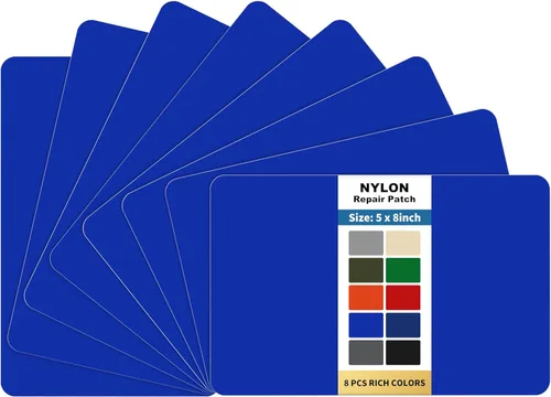 Vista 72 de KING MOUNTAIN Cinta de reparación de tela de nailon autoadhesiva, 4×63 pulgadas, parche rápido de reparación de chaqueta de plumón, kit de parche