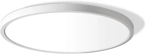 Vista 19 de LightingWill Lámpara de techo LED de 7 pulgadas empotrada, 5000K luz blanca diurna, 1500LM, 12W, lámpara de techo redonda moderna y plana, lámpara