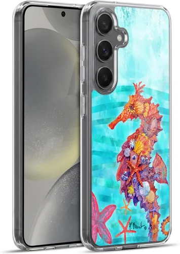 Vista 11 de Head Case Designs Officially Licensed Paul Brent Agate Mermaid Coastal Gel Case [Military Grade Protection] Compatible with Samsung Galaxy S24+ 5G