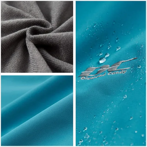 Vista 4 de Chaqueta de lluvia Diamond Candy para mujer, con diseño para senderismo, impermeable y ligera, con capucha