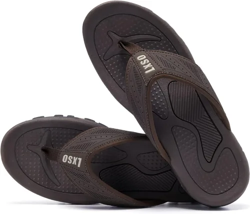 Vista 3 de Flip Flops for Men Beach Thong Sandals with Arch Support Water Resistant Slippers Shower Shoes