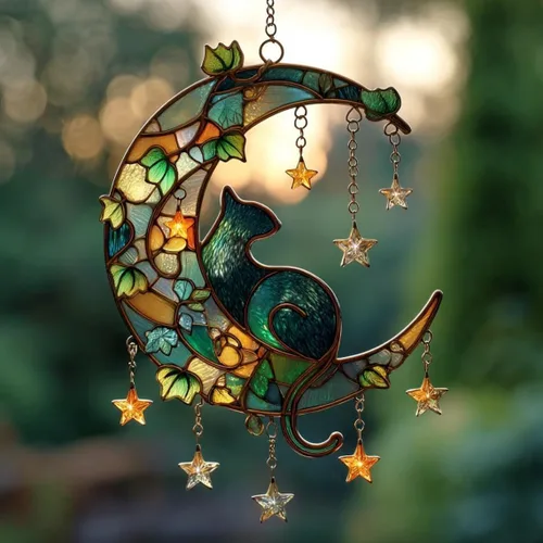 Vista 16 de Cute Sleeping Koala Acrylic Suncatcher - Faux Stained Glass Indoor Window Hanging Ornament, Outdoor Sun Catcher Panel, Home Decor Gift for Koala